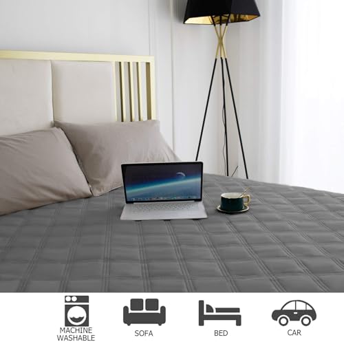 Waterproof Dog Bed Cover Pet Blanket with Anti (82x102 Inch (Pack of 1) / Darkgrey)