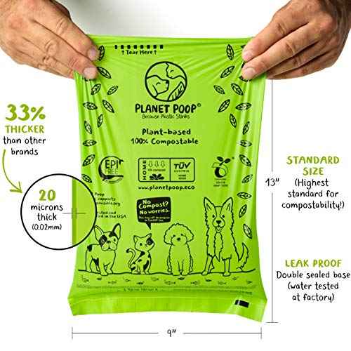 Home Compostable Dog Poop Bags (120 Count (Pack of 1))