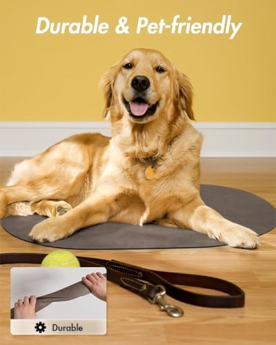 Absorbent Dog Food Mat (Brown / 17"x28")