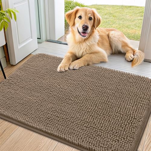 Dog Door Mat for Muddy Paws 40x24 (Camel / 40"X24")