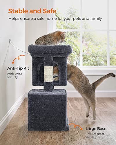 Cat Tree 26.4 (S (15.7"L x 11.8"W x 26.4"H) / Smoky Gray)