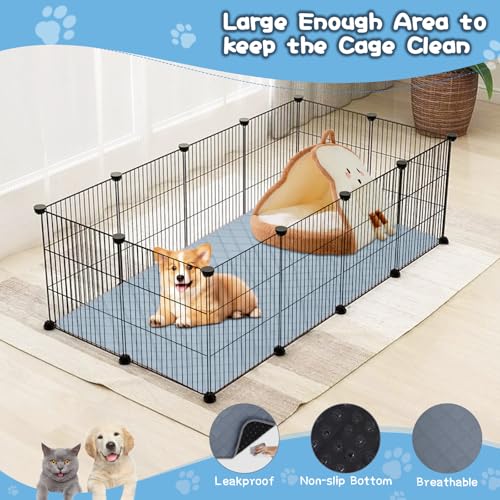 3 Packs Washable Guinea Pig Cage Liners (47 x 24in / 3 Packs)
