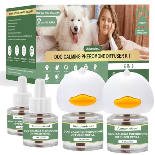 Dog Pheromone Calming Diffuser Kit (6 packs - Duck Diffuser)