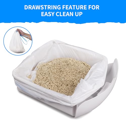 120 Count Extra Large Cat Litter Box Liners (Blue)