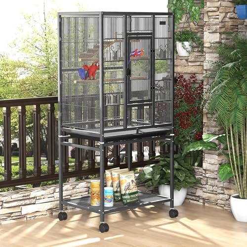 54" Large Bird Cage with Wheels (54 inch bird cage)