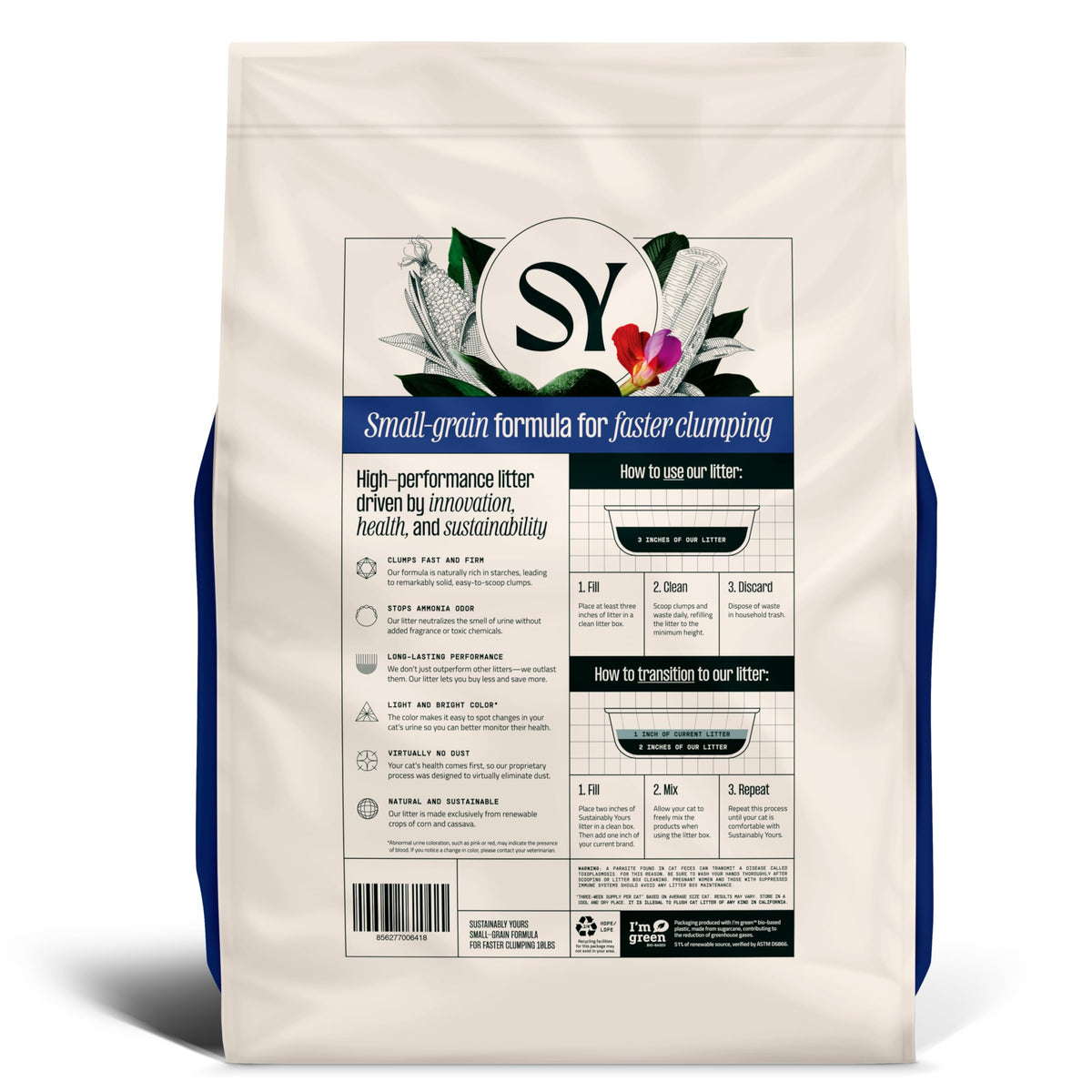 Natural Cat Litter (10 lb / Small grains)