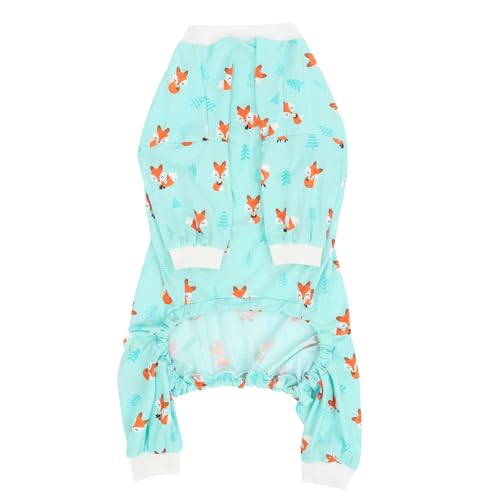 Dog Pajamas One Piece Light Comfy Pjs Pet Costume M (X-Large / Winter Foxes)