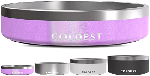 Coldest Dog Bowl (21 oz / Saturns Purple Glitter)