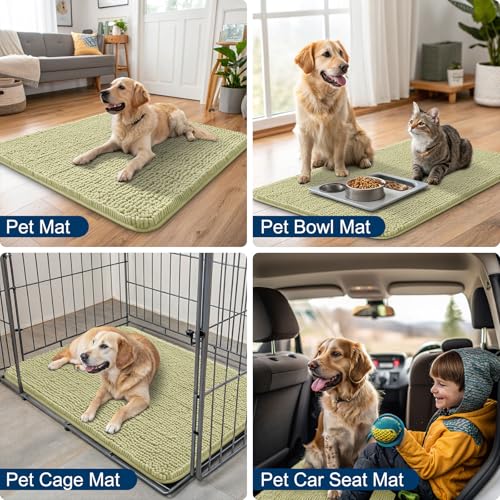 Dog Door Mat for Muddy Paws 40x32 (Vanilla / 40"X32")