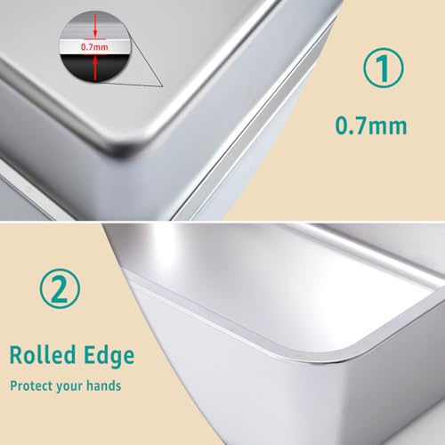 Stainless Steel Litter Box for Kitten (2packs-M-4" H)