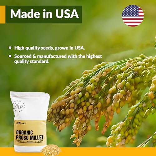 Wildlife White Millet for Bird Feeding and Wildlife Bird attracting (25 Count (Pack of 1))
