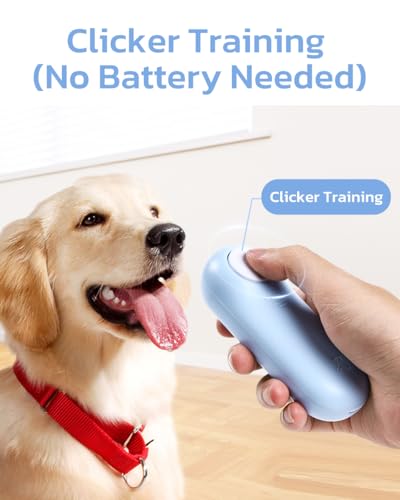 Dog Training Clicker & Dog Clicker with Treat Storage (Blue)