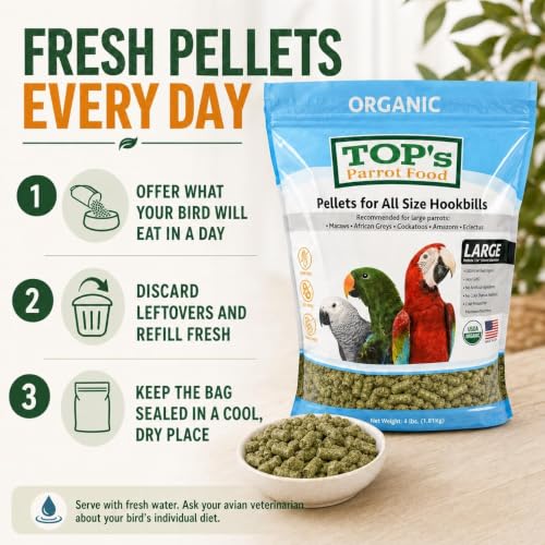 TOP's Parrot Pellets 10 lb (Large Pellets / 10 Pound (Pack of 1))