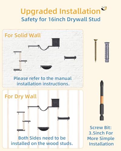Heavy Duty Cat Wall Shelves for Large Cats