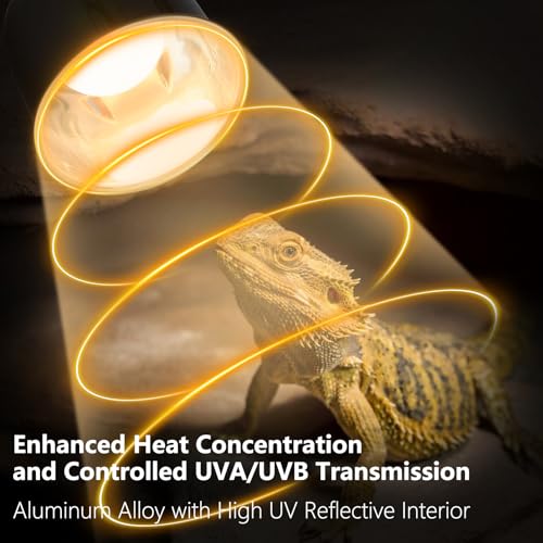 Reptile Light Fixture 5.5 inch Deep Dome with Switch (Deep Dome W/ Switch / 1pcs*Dome-5.5" (Max 150W))