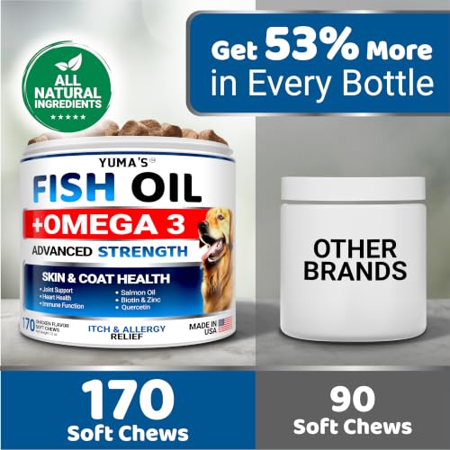 Omega 3 Fish Oil for Dogs (Skin & Coat / 170 Chews)