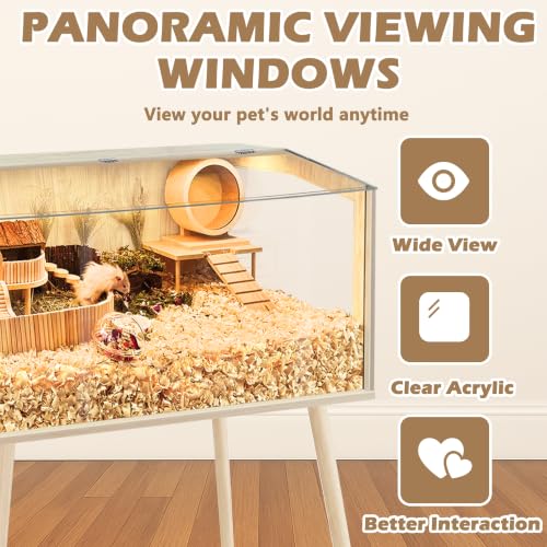Hamster Cage with Legs (32.0"L x 16.0"W x 40.0"H)