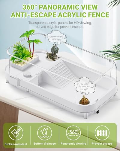 Large Turtle Tank Kit (L Kit-White Lamp)