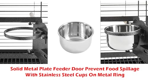 Deluxe Portable Durable Wrought Iron Bite (19" x 15" x 25"H / Black Vein)