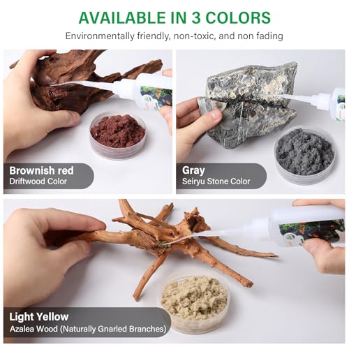 Cotton Wool for Aquascape (Brownish red(Driftwood color))