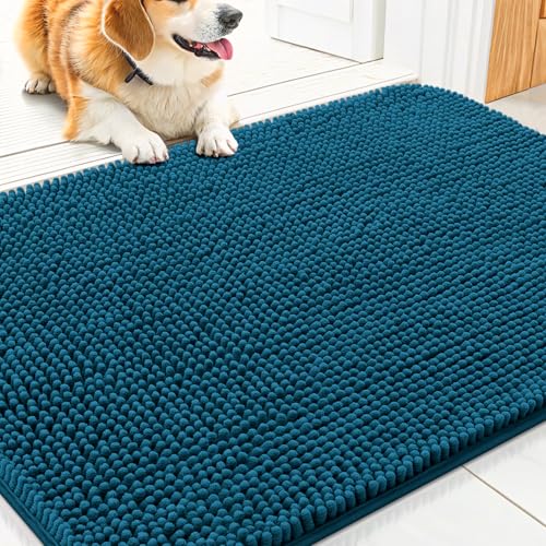 Dog Door Mat for Muddy Paws 30x17 (Atlantic Blue / 30"X17")
