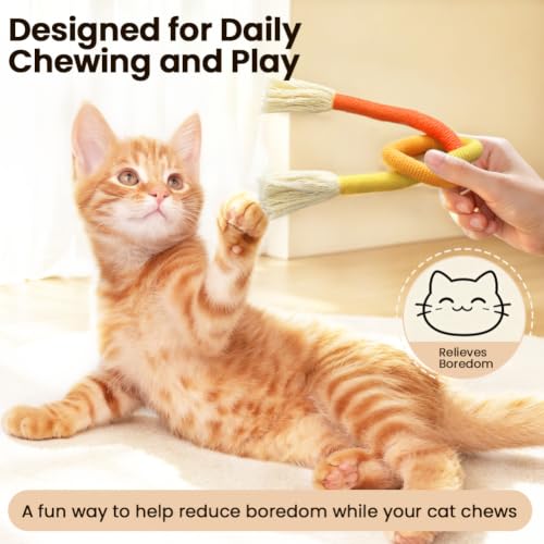 Catnip Cat Toys Chew Ropes (23.6 in)