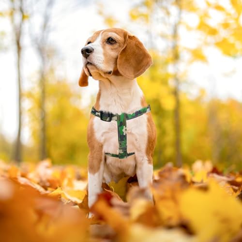 No Pull Dog Harness Medium Sized Step (Camouflage Green / Medium)