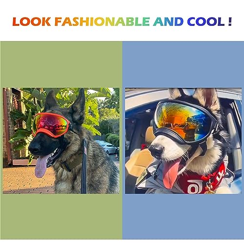 Medium Dog Sunglasses with Adjustable Strap UV Protection