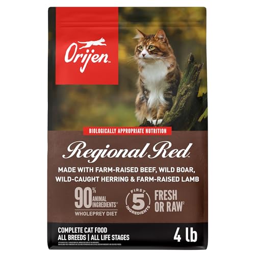 Grain Free WHOLEPREY Dry Cat Food Regional Red Recipe 4lb Bag (4 Pound (Pack of 1))