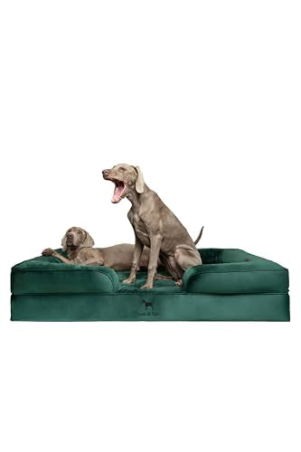 XXL Dog Bed Orthopedic Memory Cooling Foam (Dark Green - VE / XX-Large)