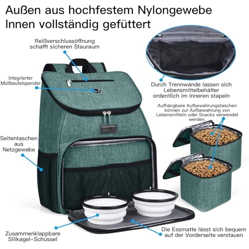 Dog Travel Bag (Green-A)