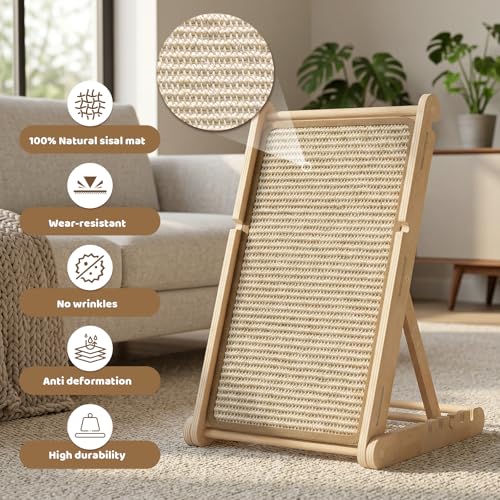 Sisal Cat Scratcher (23.6"L x 13.7"W x 31"H)