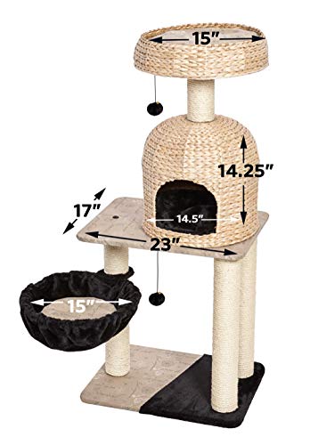 Cat Tree Reid Cat Furniture (Reid Woven Rattan/Script)