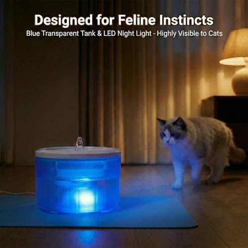 Cat Water Fountain (Blue)