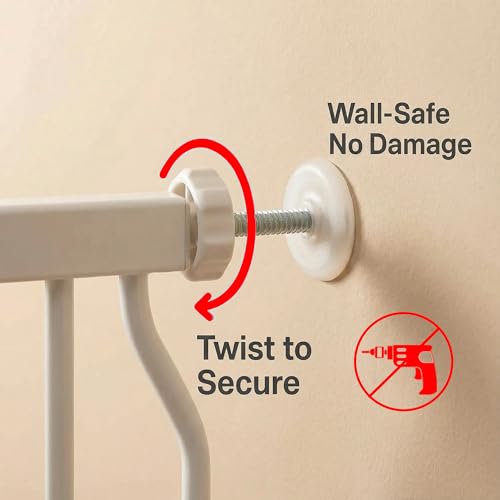 Extra Wide Baby Gates 57.5 (White / 57.5"-62"/146-158CM)