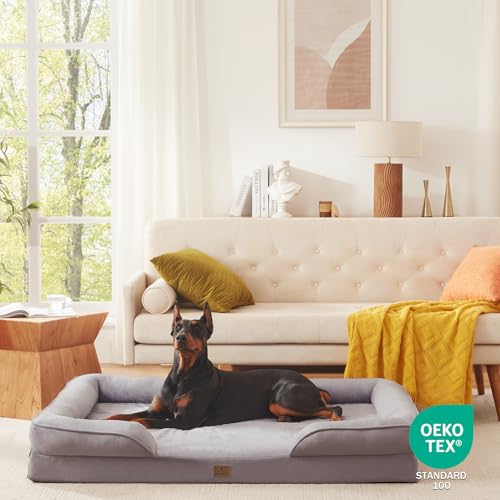 Orthopedic Dog Bed XXL (53.0"L x 42.0"W x 8.0"Th / Light Grey)
