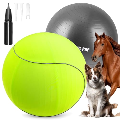 20" Herding Ball for Dogs & Horses with Green Nylon Cover (20 inches)