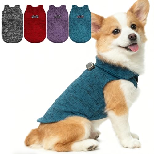 Fleece Dog Sweater (Mixed Blue / Medium)