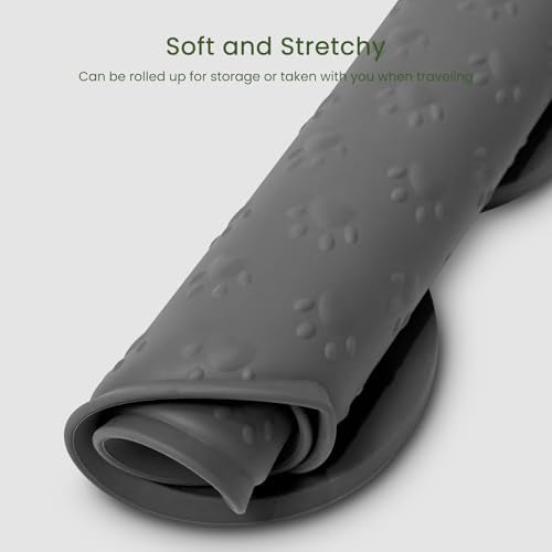 Dog Food Mat Anti (31.8" x 16" / Grey)