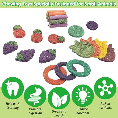 27 PCS Rabbit Chew Toys for Teeth