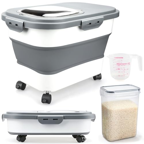 Rice Storage Containers (White)