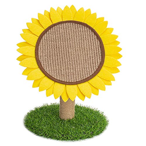 Sunflower Cat Scratching Post with Sisal Covered