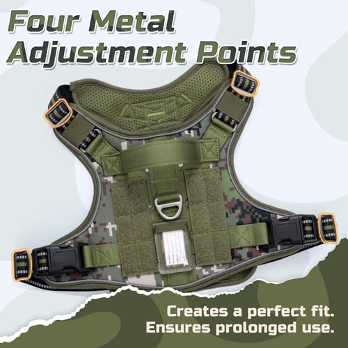 Tactical Dog Harness for Medium (Green camo / Medium)