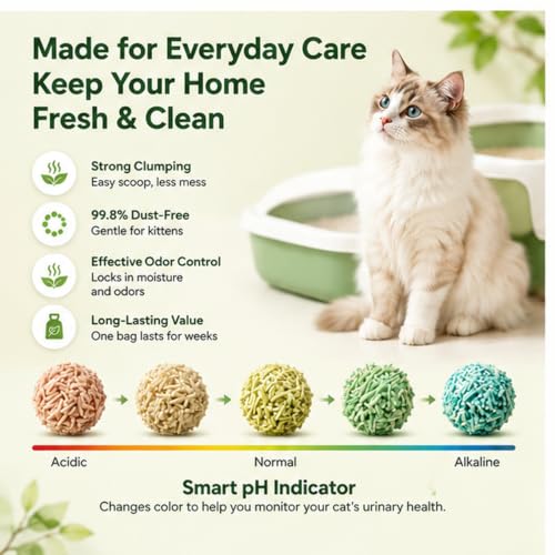 Simply Check pH Natural Cat Litter Tofu (11.4lbs, 5.7lb x 2bag)