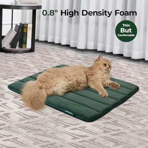 Dog Crate Pad (24.0"L x 18.0"W x 0.8"Th / Green, 1 Pack)