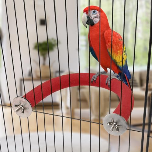 U Shaped Large Parrot Perch (X-Large / Red)