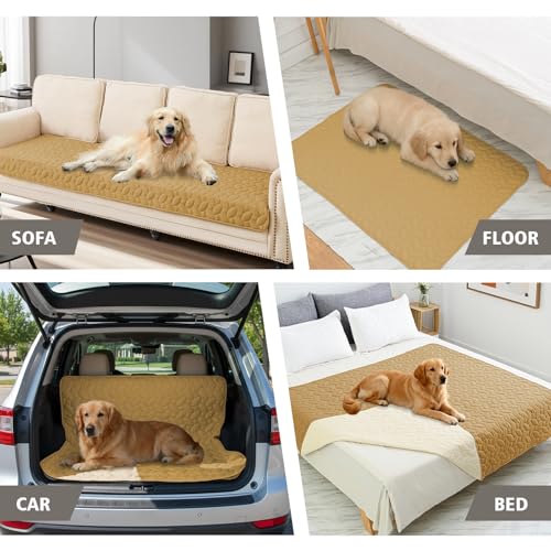 Waterproof Pet Bed Cover Anti (30x53 Inch (Pack of 1) / Sand)
