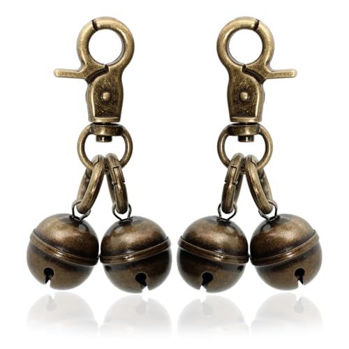 Copper Bells for Dog Training to Go Outside (Lobster Clasp (for Medium & Large Dogs))