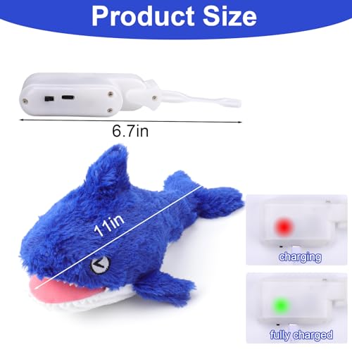 Interactive Dog Toy Shark (Shark)