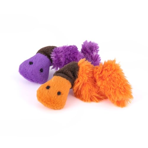 Feline Frenzy Wiggly Worms Plush Squeaky CAT Toy (Wiggly Wormies)